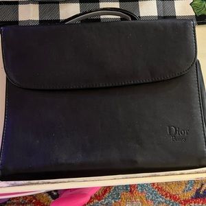Dior Cosmetic Brush Mirror Travel Bag As Is